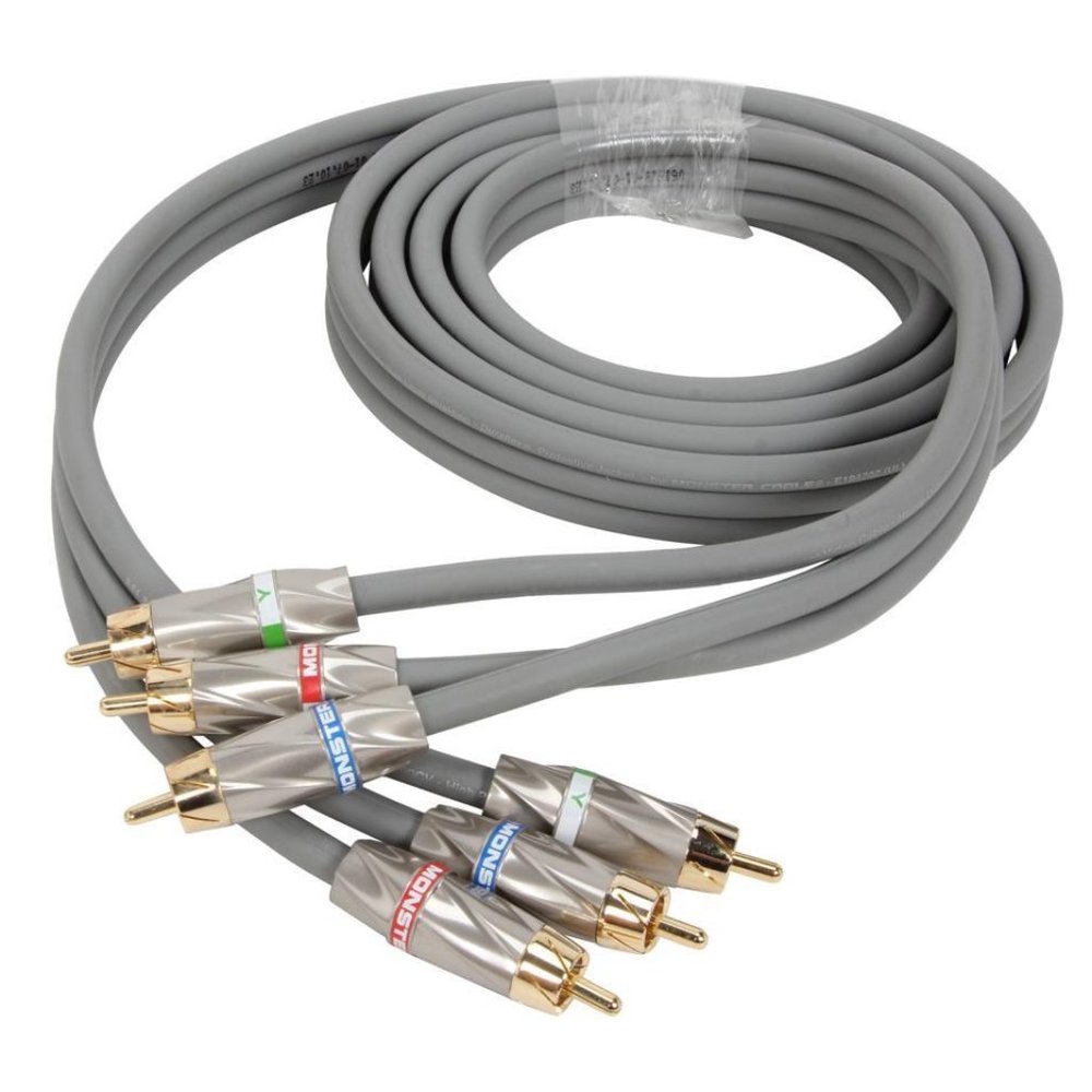 LIKE NEW MONSTER 24K GOLD RCA COMPONENT INTERCONNECT CABLE, M500CV2M-2 AVAILABLE